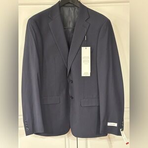 NWT- Calvin Klein Men's Dark Navy Sport Coat-42R-Classic Slim Fit